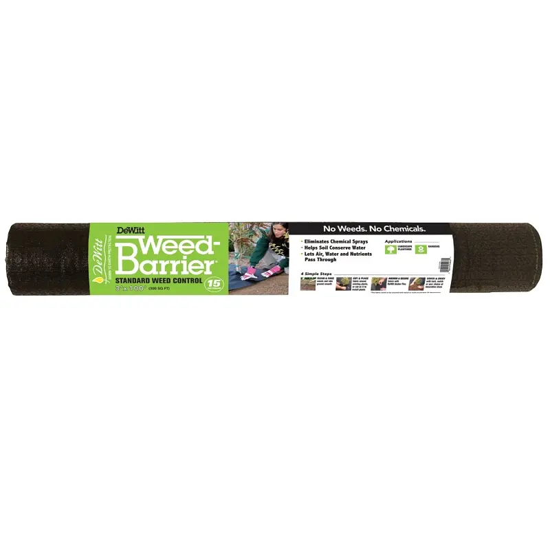 DeWitt Weed Barrier 100 ft L 3 ft W Polypropylene Black DWB153100 DeWitt Weed Barrier 100 ft L 3 ft W Polypropylene Black DWB153100