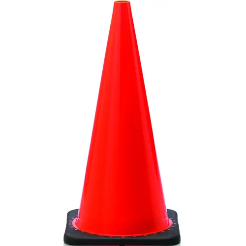 Revolution RS Traffic Safety Cone, 28 in H Cone, PVC Cone, Fluorescent Orange Cone Revolution RS Traffic Safety Cone, 28 in H Cone, PVC Cone, Fluorescent Orange Cone