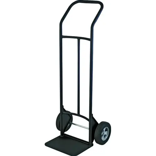 Hand Truck, 400 lb Weight Capacity, 14 in W x 10 in D Toe Plate, Black Hand Truck, 400 lb Weight Capacity, 14 in W x 10 in D Toe Plate, Black