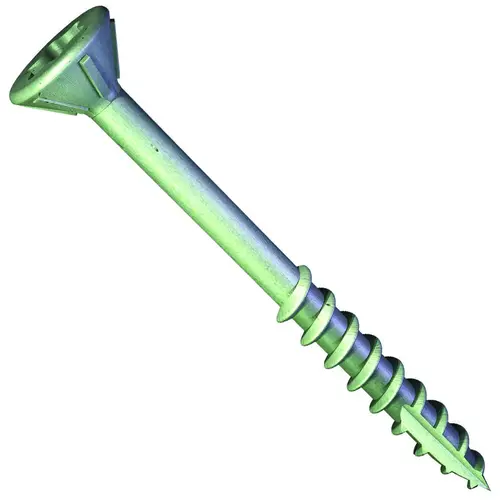 Deck Screw, #6 Thread, 1-1/2 in L, Coarse Thread, Flat Head, Star Drive, QuickGrab Point GrabberGard-Coated - pack of 199 Deck Screw, #6 Thread, 1-1/2 in L, Coarse Thread, Flat Head, Star Drive, QuickGrab Point GrabberGard-Coated - pack of 199