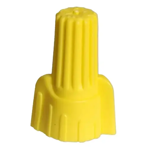 Winged Wire Connector, 18 to 10 AWG Wire, Thermoplastic Housing Material, Yellow - pack of 12