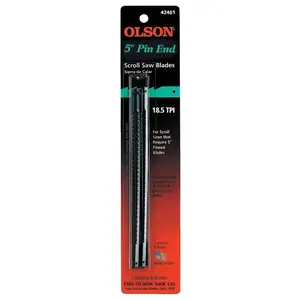OLSON SAW FR42401 Olson Saw Blade, 0.07 in W, 5 in L, 18.5 TPI - pack of 6