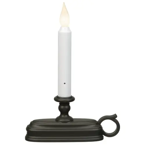 Candle, C Alkaline Battery, LED Bulb, Aged Bronze Holder Candle, C Alkaline Battery, LED Bulb, Aged Bronze Holder