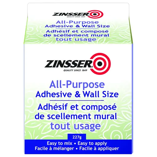 Adhesive and Wall Size, Clear, 227 g Pack