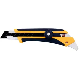Olfa 1116110 Utility Knife, 8 in L Blade, 1 in W Blade, Stainless Steel Blade, Ergonomic Handle