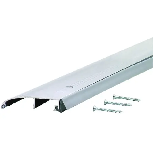 Bumper Threshold with Insert, 36 in L, 3-3/16 in W, Aluminum