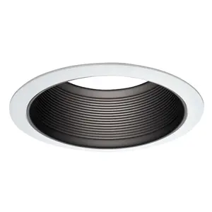 Eaton 6100BB RE- Baffle Trim, Aluminum Body, Black/White