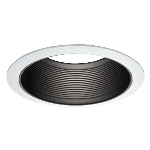 RE- Baffle Trim, Aluminum Body, Black/White