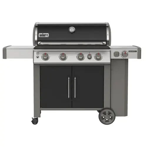 Genesis II E-435 Gas Grill, 48,000 Btu/hr BTU, Liquid Propane, 4 -Burner, Stainless Steel Body Black Genesis II E-435 Gas Grill, 48,000 Btu/hr BTU, Liquid Propane, 4 -Burner, Stainless Steel Body Black
