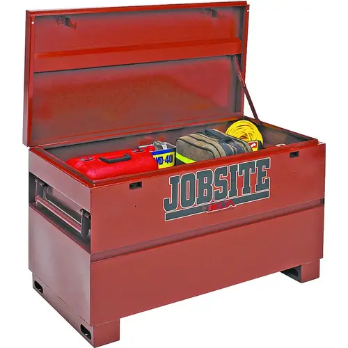 Jobsite Series 638990 Heavy-Duty Contractor Chest, 19.3 cu-ft, 24 in OAW, 27-3/4 in OAH, 60 in OAD, Steel, Brown Jobsite Series 638990 Heavy-Duty Contractor Chest, 19.3 cu-ft, 24 in OAW, 27-3/4 in OAH, 60 in OAD, Steel, Brown