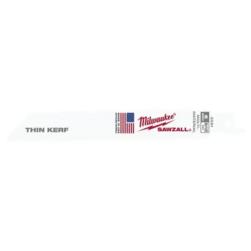 Blade, 3/4 in W, 6 in L, 8/12 TPI Blade, 3/4 in W, 6 in L, 8/12 TPI