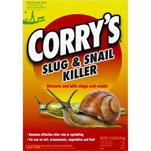 Slug and Snail Killer, Solid, 1.75 lb Box Light Brown