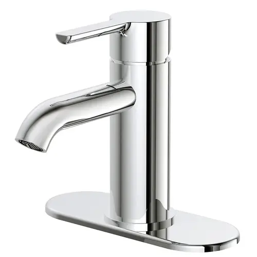 Boston Harbor Lavatory Faucet, 1.2 gpm, 1-Handle, 1 or 3-Faucet Hole, Metal/Plastics, Chrome