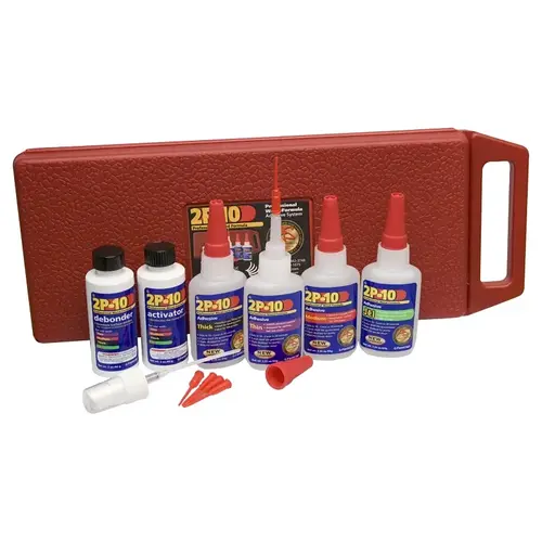 Adhesive Kit, Liquid, Pungent, Transparent, 2.25 oz Bottle Adhesive Kit, Liquid, Pungent, Transparent, 2.25 oz Bottle