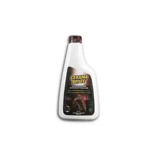 Household Cleaner, 16 oz Bottle, Liquid, Leather, White