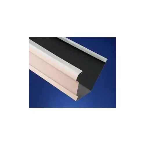 Straight Back Gutter, 10 ft L, 5 in W, K, Aluminum, White - pack of 10 Straight Back Gutter, 10 ft L, 5 in W, K, Aluminum, White - pack of 10