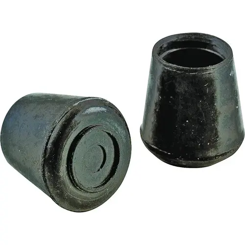 Furniture Leg Tip, Round, Rubber, Black, 1/2 in Dia, 1.1 in H - pack of 144 Furniture Leg Tip, Round, Rubber, Black, 1/2 in Dia, 1.1 in H - pack of 144