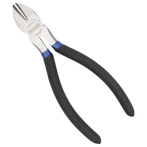 Diagonal Cutting Plier, 6 in OAL, 1.2 mm Cutting Capacity, 0.75 in Jaw Opening, Black/Blue Handle Diagonal Cutting Plier, 6 in OAL, 1.2 mm Cutting Capacity, 0.75 in Jaw Opening, Black/Blue Handle