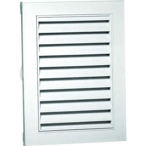 Gable Vent, 21-1/8 in L, 15.14 in W, Polypropylene, White Gable Vent, 21-1/8 in L, 15.14 in W, Polypropylene, White