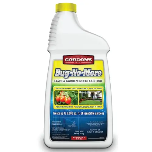 Bug-No-More Insect Control, Liquid, Spray Application, 40 fl-oz Off White Bug-No-More Insect Control, Liquid, Spray Application, 40 fl-oz Off White