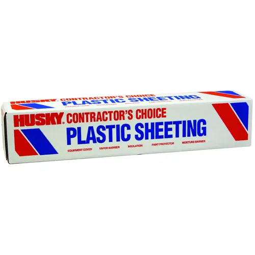 Painter's Sheeting, 100 ft L, 3 ft W, Clear
