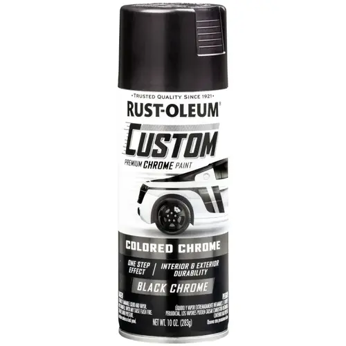 Premium Custom Paint, Chrome, Black, 10 oz, Aerosol Can