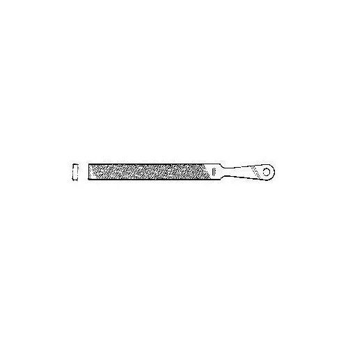 06686N Handy File, Flat, Rectangular Profile, American Tooth Pattern, Single/Double Cut