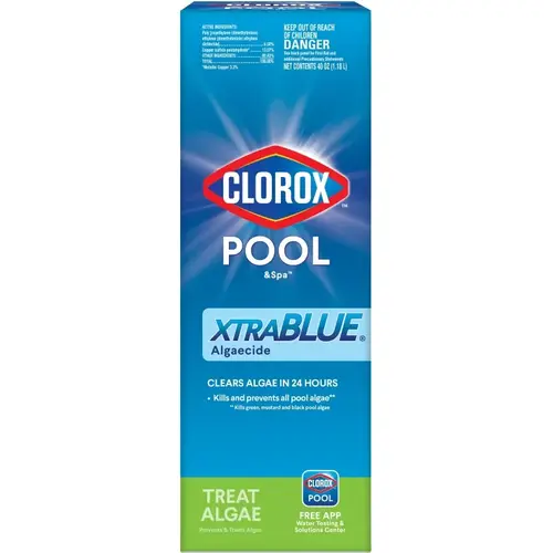 POOL & Spa XtraBlue Pool Algaecide, 40 oz, Liquid, Slight, Blue/Green POOL & Spa XtraBlue Pool Algaecide, 40 oz, Liquid, Slight, Blue/Green