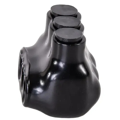 IPL Insulated Multi-Tap Connector, 4 to 14 AWG Wire, 3 -Pole, Plastisol Housing Material, Black