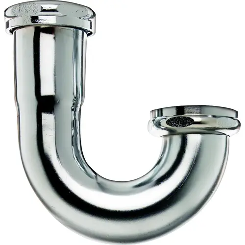 J-Bend, 1-1/4 x 1-1/2 in, Brass, Chrome J-Bend, 1-1/4 x 1-1/2 in, Brass, Chrome