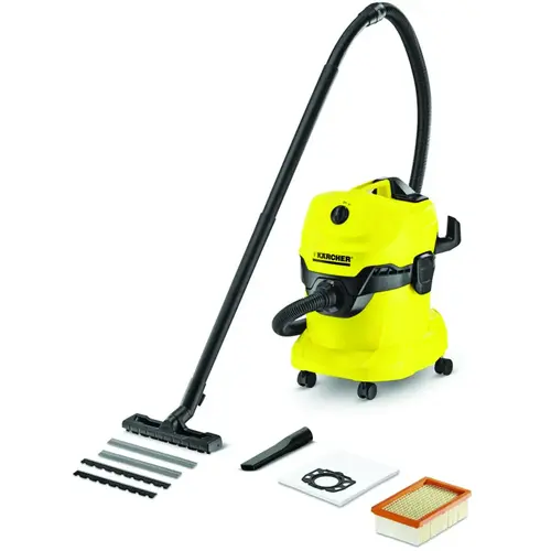 WD4 Wet and Dry Vacuum Cleaner, 5.3 gal Vacuum, 74 dBA, Pleated Filter, 1800 W, 120 V