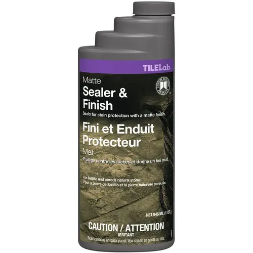 TileLab Sealer and Finish, Matte, Liquid, Opaque, 946 mL, Bottle