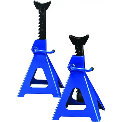 Jack Stand, 6 ton, 15-1/2 to 24-1/2 in Lift, Steel, Gray Pair Jack Stand, 6 ton, 15-1/2 to 24-1/2 in Lift, Steel, Gray Pair