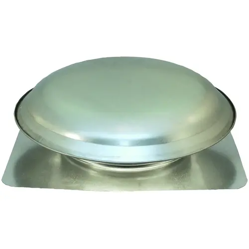 Power Attic Ventilator, 1080 cfm, 600 sq-in Net Free Ventilating Area, Steel Mill