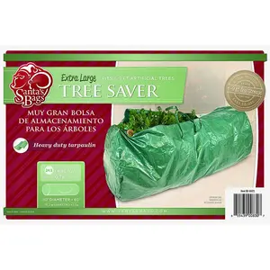 Treekeeper SB-10172-XCP12 Tree Storage Bag, XL, 6 to 9 ft Capacity, Tarpaulin, Green, Zipper Closure, 60 in L, 30 in W - pack of 12
