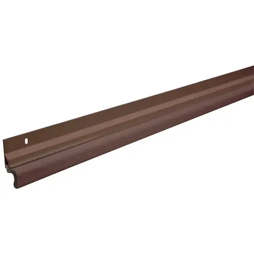 Kerf Door Set Weatherstrip, 1-1/2 in W, 3/4 in Thick, 84 in L, Aluminum, Brown