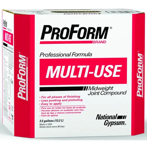 Proform JT0087 Multi-Use Joint Compound, Paste, Gray, 3.5 gal