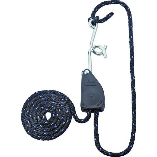 Rope Ratchet, Polypropylene/Steel, Black/Blue Rope Ratchet, Polypropylene/Steel, Black/Blue