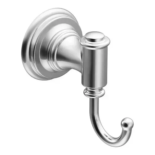 Ellsworth Series Robe Hook, 30 lb, 1-Hook, Zinc, Chrome, Wall Mounting Ellsworth Series Robe Hook, 30 lb, 1-Hook, Zinc, Chrome, Wall Mounting