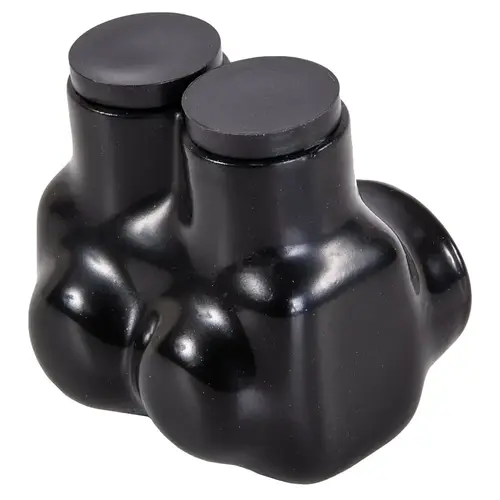 IT Insulated Tap Connector, 3/0 to 6 AWG Wire, 2 -Pole, Plastisol Housing Material, Black