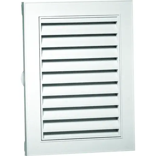 Gable Vent, 27-1/2 in L, 21-1/2 in W, Polypropylene, White