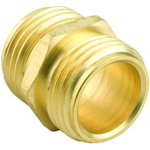 Hose Adapter, 3/4 x 3/4 in, MNH x MNH, Brass, For: Garden Hose Hose Adapter, 3/4 x 3/4 in, MNH x MNH, Brass, For: Garden Hose