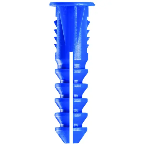 Screw Anchor, #8-10 Thread, 1-1/4 in L, Polyethylene, 175 lb Blue - pack of 10 Screw Anchor, #8-10 Thread, 1-1/4 in L, Polyethylene, 175 lb Blue - pack of 10