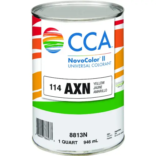 NovoColor II Series 076.00.005 Universal Colorant, Yellow, Liquid, 1 qt NovoColor II Series 076.00.005 Universal Colorant, Yellow, Liquid, 1 qt