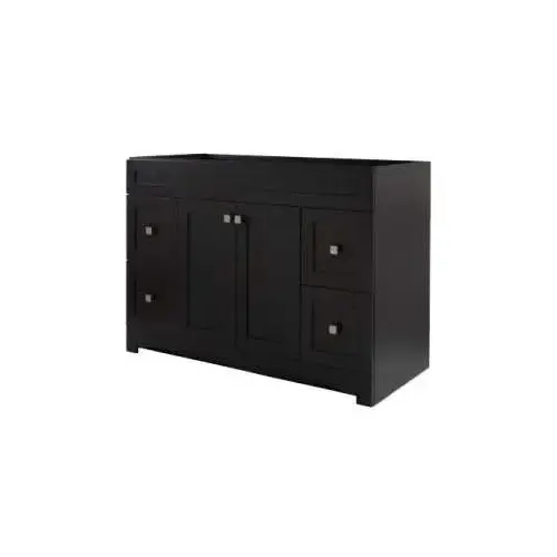 Monterrey Series Vanity, Black Coffee, 4-Drawer Monterrey Series Vanity, Black Coffee, 4-Drawer