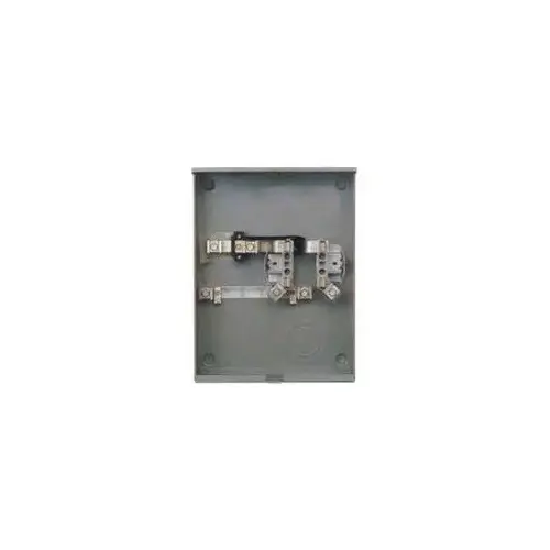 Meter Socket, 1 -Phase, 200 A, 600 V, 4 -Jaw, Underground Cable Entry, NEMA 3R Enclosure Meter Socket, 1 -Phase, 200 A, 600 V, 4 -Jaw, Underground Cable Entry, NEMA 3R Enclosure