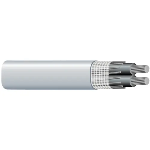 Service Entrance Cable, 3 -Conductor, Aluminum Conductor, PVC Insulation, Gray Sheath