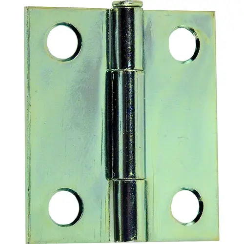 Utility Hinge, Steel, Zinc, Removable Pin, 180 deg Range of Motion, Full Mortise Mounting Silver - pack of 2 Utility Hinge, Steel, Zinc, Removable Pin, 180 deg Range of Motion, Full Mortise Mounting Silver - pack of 2