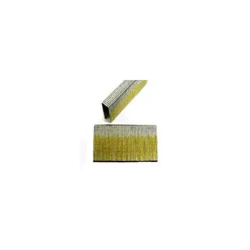 Crown Staple, 1 in W Crown, 1-1/4 in L Leg, 16 Gauge, Electro-Galvanized - pack of 10000