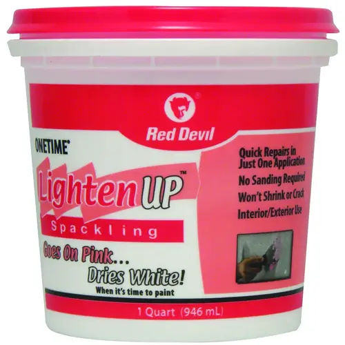 Onetime 1 Qt. Lightweight Latex Lighten Up Spackling White